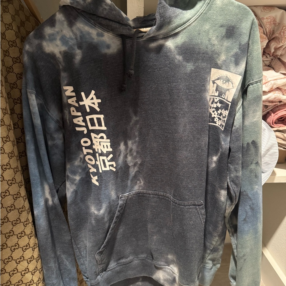 Neon Riot hoodie tie dye Kyoto Japan